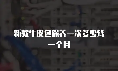 新款牛皮包保养一次多少钱一个月