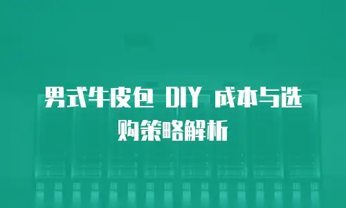 男式牛皮包 DIY 成本与选购策略解析
