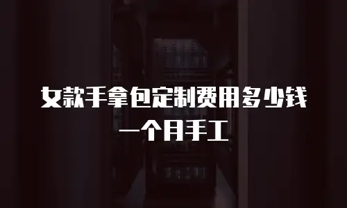女款手拿包定制费用多少钱一个月手工