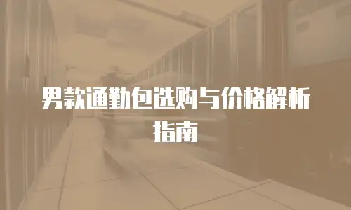 男款通勤包选购与价格解析指南