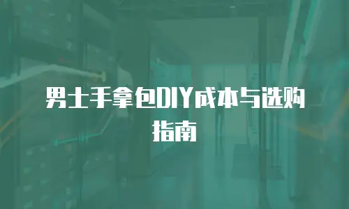 男士手拿包DIY成本与选购指南