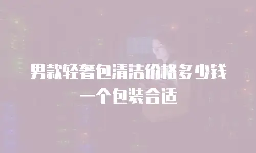 男款轻奢包清洁价格多少钱一个包装合适