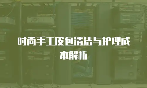 时尚手工皮包清洁与护理成本解析