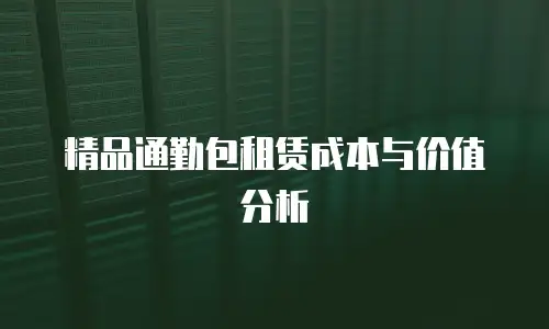 精品通勤包租赁成本与价值分析