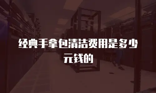 经典手拿包清洁费用是多少元钱的