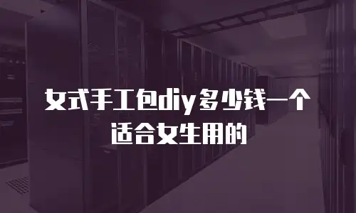 女式手工包diy多少钱一个适合女生用的