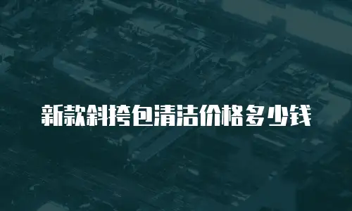 新款斜挎包清洁价格多少钱
