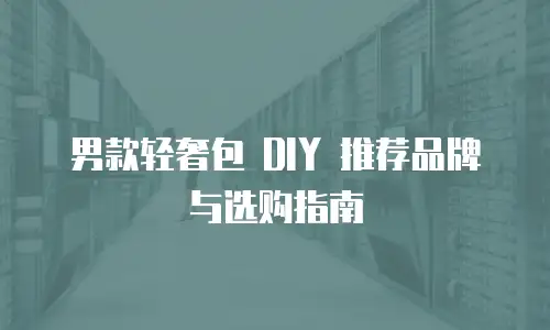 男款轻奢包 DIY 推荐品牌与选购指南