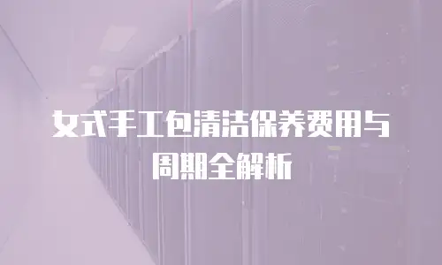 女式手工包清洁保养费用与周期全解析