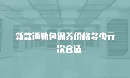 新款通勤包保养价格多少元一次合适