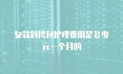 女款斜挎包护理费用是多少元一个月的