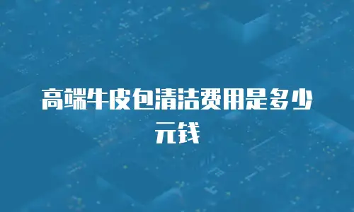 高端牛皮包清洁费用是多少元钱