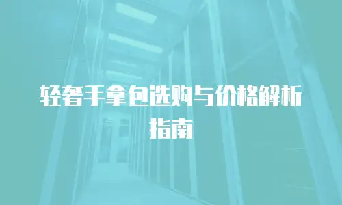 轻奢手拿包选购与价格解析指南