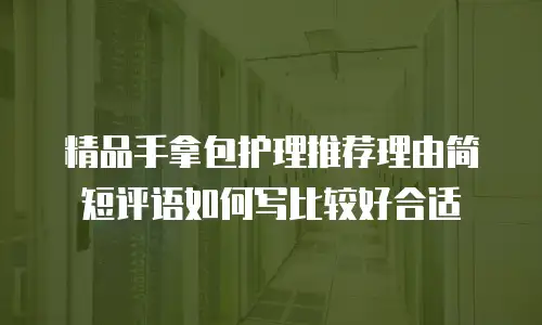 精品手拿包护理推荐理由简短评语如何写比较好合适