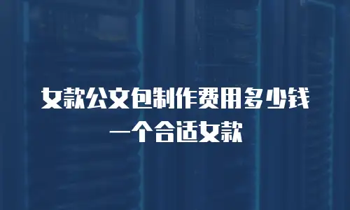 女款公文包制作费用多少钱一个合适女款