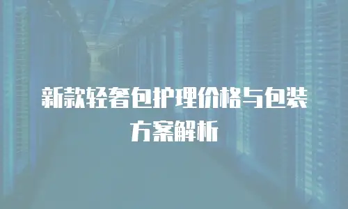 新款轻奢包护理价格与包装方案解析