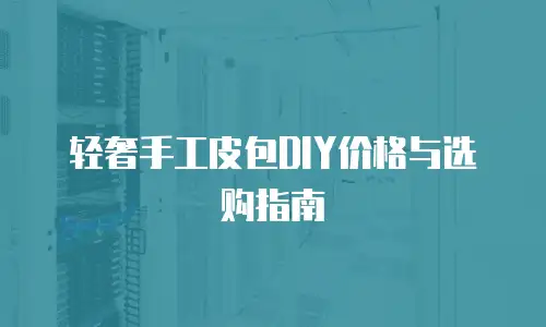 轻奢手工皮包DIY价格与选购指南