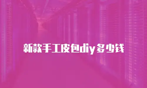 新款手工皮包diy多少钱