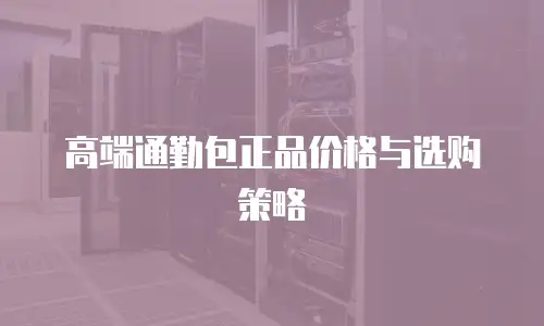 高端通勤包正品价格与选购策略