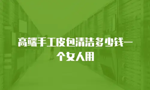 高端手工皮包清洁多少钱一个女人用