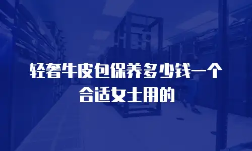 轻奢牛皮包保养多少钱一个合适女士用的
