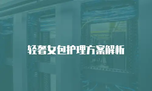 轻奢女包护理方案解析