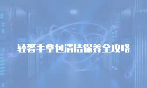 轻奢手拿包清洁保养全攻略