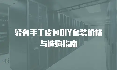 轻奢手工皮包DIY套装价格与选购指南