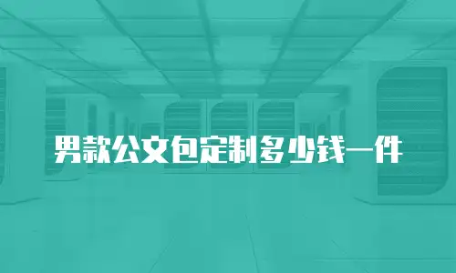 男款公文包定制多少钱一件