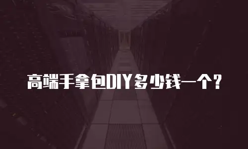 高端手拿包DIY多少钱一个？