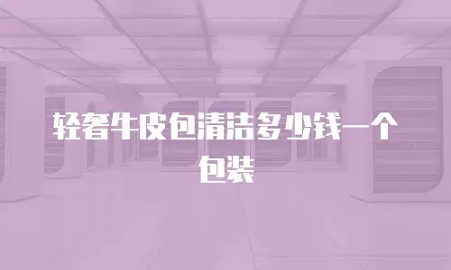 轻奢牛皮包清洁多少钱一个包装