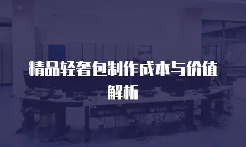 精品轻奢包制作成本与价值解析