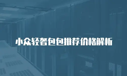 小众轻奢包包推荐价格解析