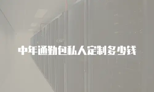 中年通勤包私人定制多少钱