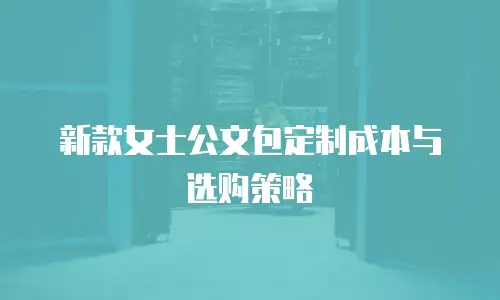 新款女士公文包定制成本与选购策略