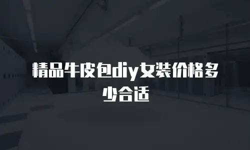精品牛皮包diy女装价格多少合适