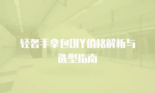 轻奢手拿包DIY价格解析与选型指南