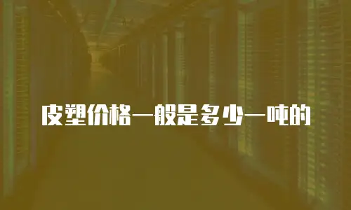皮塑价格一般是多少一吨的