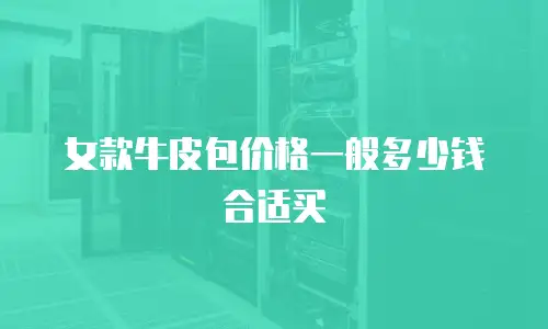 女款牛皮包价格一般多少钱合适买