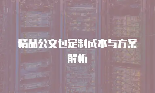 精品公文包定制成本与方案解析