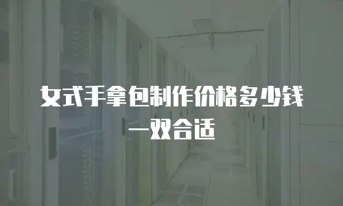 女式手拿包制作价格多少钱一双合适