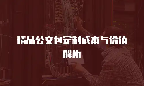 精品公文包定制成本与价值解析