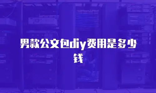 男款公文包diy费用是多少钱