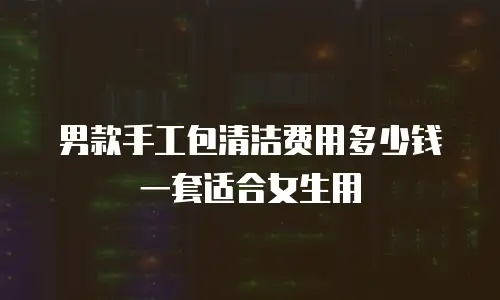 男款手工包清洁费用多少钱一套适合女生用