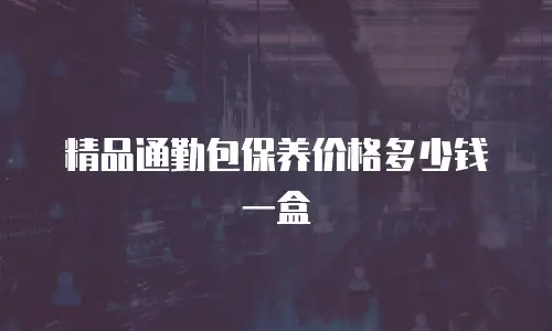 精品通勤包保养价格多少钱一盒