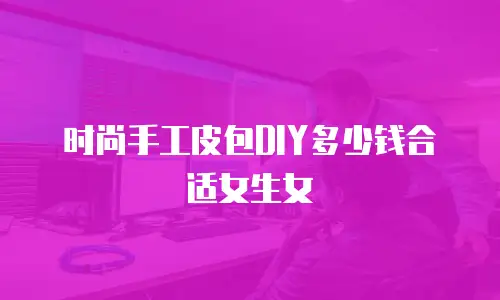时尚手工皮包DIY多少钱合适女生女