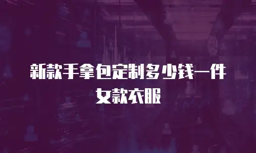 新款手拿包定制多少钱一件女款衣服