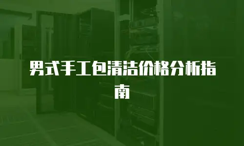 男式手工包清洁价格分析指南