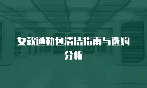 女款通勤包清洁指南与选购分析