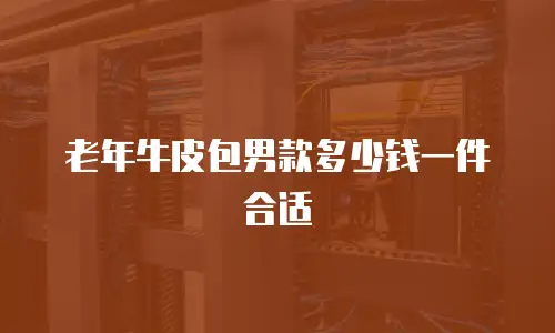 老年牛皮包男款多少钱一件合适
